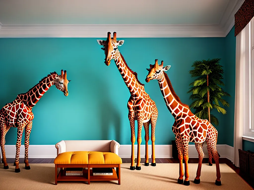 Transforme sua casa com a decoração de girafa para colorir