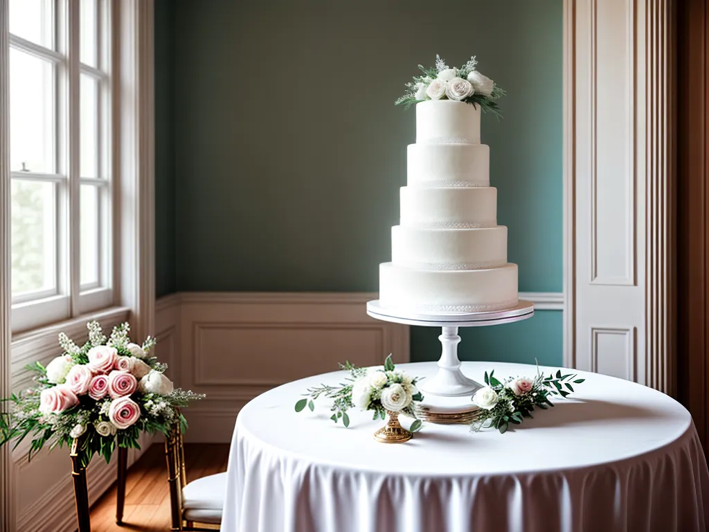 Bolo de Casamento Simples com Flores: Elegância e Encanto na Decoração de Casa